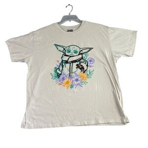 Star Wars Men's 2X The Child Grogu Embroidered Graphic T Shirt Baby Yoda
